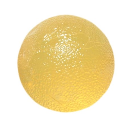 Fabrication Enterprises Fabrication Enterprises 10-1491 CanDo Gel Squeeze Ball Standard Circular; Yellow - X-Light 10-1491